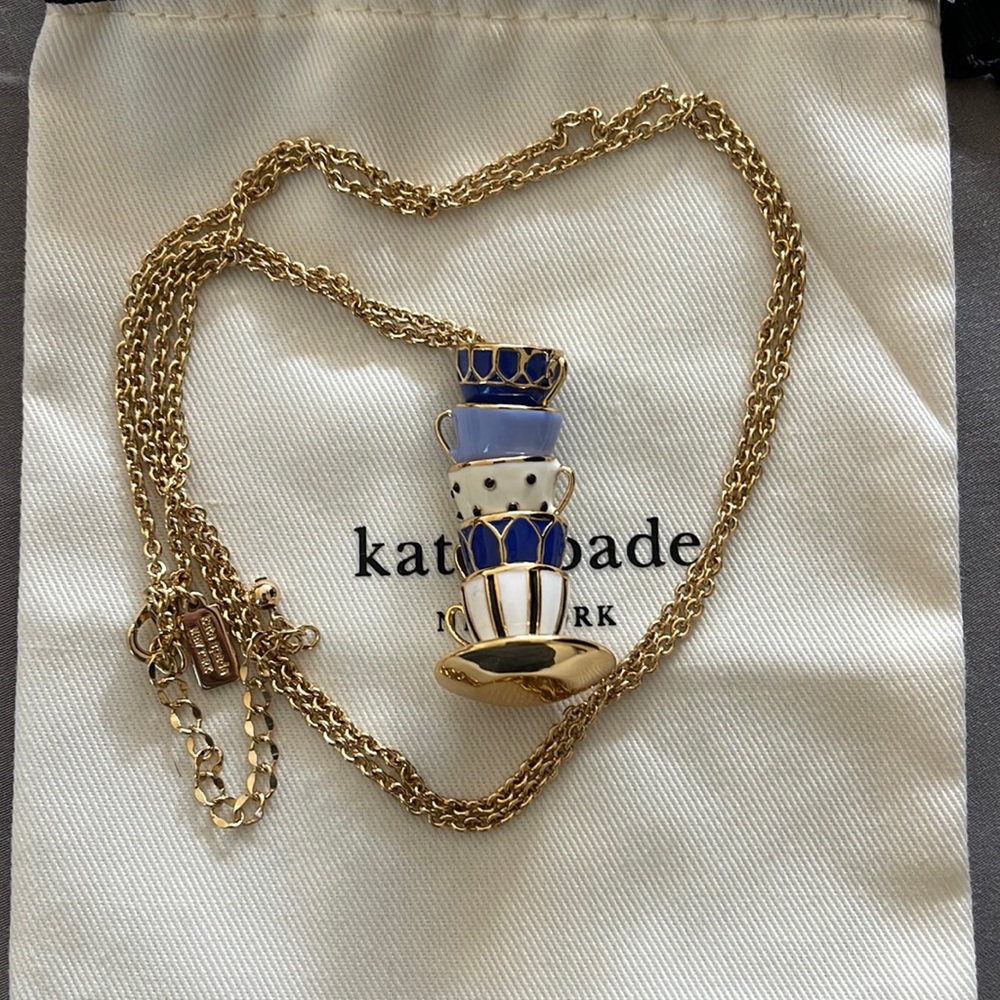 Kate Spade Teacup stack necklace